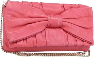 Valentino Pre-owned Clutches, female, Pink, Size: ONE SIZE Pre-owned Vintage Shoulder Bag