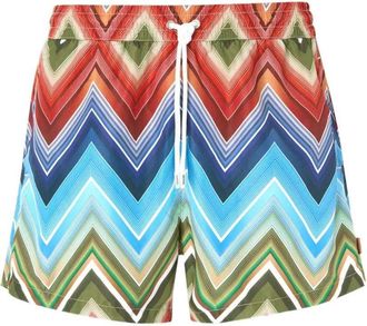 Missoni Badeshorts mit Zickzack-Print