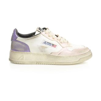 Autry Medalist Low Super Vintage Leren Sneaker - Dames - Sneakers - Veelkleurig - 36 EU - Katoen - Schoenen