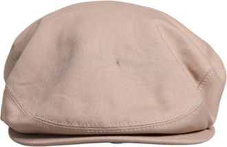 Dolce & Gabbana Beige Cotton Newsboy Capello Cabbie Mens Hat (Pre-Owned)