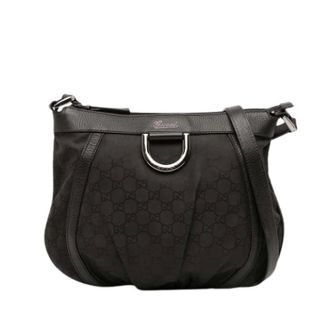 Gucci Pre-owned Cross Body Bags, female, Black, Size: ONE SIZE Pre-owned Nylon Crossbody Bag