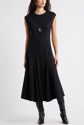 Nordstrom Princess Seam Fit & Flare Dress in Black at Nordstrom Rack, Size X-Small