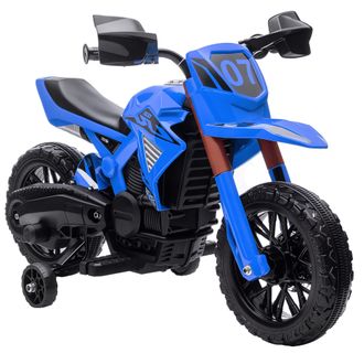 OEM Moto El&eacute;ctrica Para Ni&ntilde;os De +3 A&ntilde;os Moto De Bater&iacute;a Para Ni&ntilde;os 12v Con Ruedas Auxiliar Y Bocina Carga 30 Kg Azul