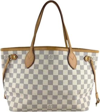 Louis Vuitton Pre-owned Tote Bags, female, Beige, Size: ONE SIZE Pre-owned Damier Azur Tote Bag