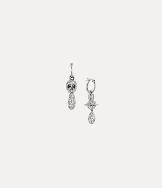 Vivienne Westwood Circe Drop Earrings Silver Cubic Zirconia Women