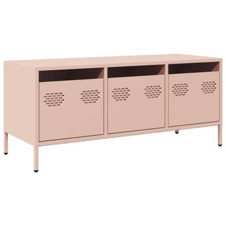 Berkfield Home TV Cabinet Pink 101.5x39x43.5 cm Cold-rolled Steel