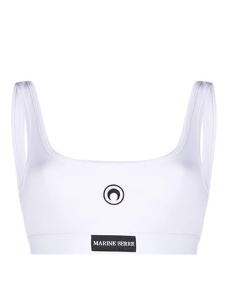 Marine Serre Bh met logopatch - Wit