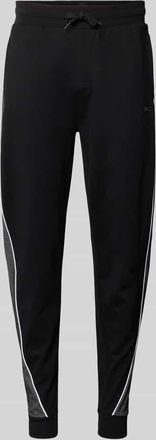 HUGO BOSS Regular Fit Sweatpants aus Baumwoll-Mix in Black, Gr&ouml;&szlig;e XXL