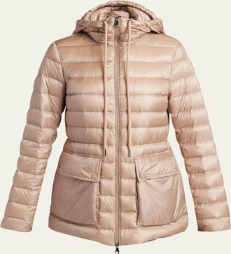 Moncler Jasmin Hooded Short Down Parka