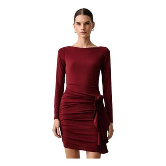 Guess Lucy Jurk - Dames - Jurken - Rood - Maat: M Poliester