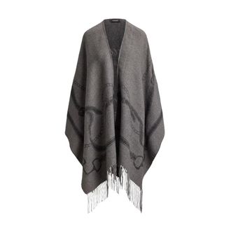Ralph Lauren Poncho - Accessories - Mujer - Gris - ONE SIZE