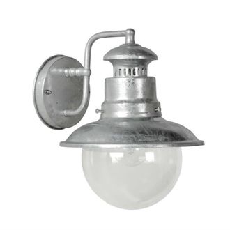 Lucide Aplique de exterior en metal y cristal plateado 27cm