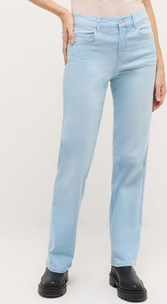 Angels Straight-Jeans ANGELS Lara, Damen, Gr. 34, L&auml;nge 32, bleached blau used, Denim/Jeans, Obermaterial: 89% Baumwolle, 8% Polyester, 3% Elasthan, Jeans St