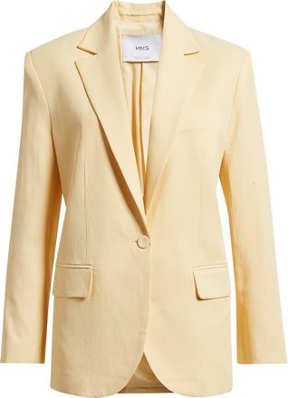 Mango Americana Martini Jacket in Yellow at Nordstrom, Size X-Small