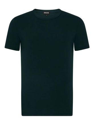 Ermenegildo Zegna crew-neck T-shirt - men - Cotton/Elastane - M - Green