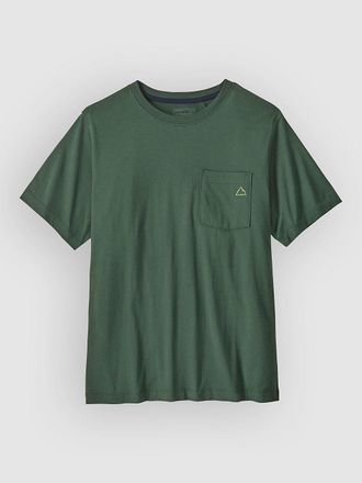 Patagonia Fitz Roy Massif Pocket Camiseta verde