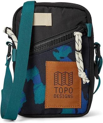 Topo Designs Mini Shoulder Bag Cross Body Handbags Black/Tectonic, Nylon