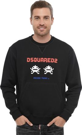 Dsquared2 Black Graphic Logo Sweatshirt