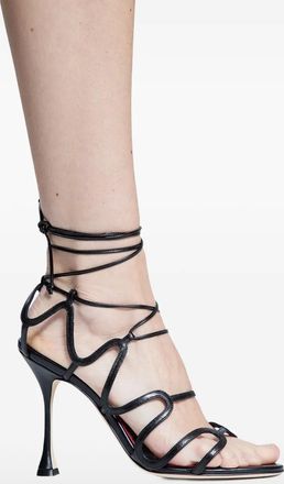 Manolo Blahnik Fawda sandalen - Zwart