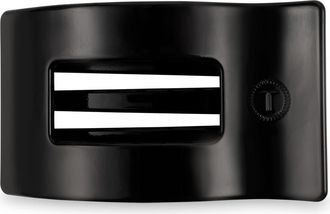 Teleties Medium Flat Rectangle Hair Clip in Jet Black at Nordstrom