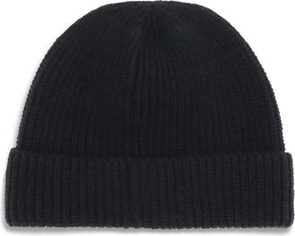 Prada Mens Beanie Hat With Logo Nero E Hairbands