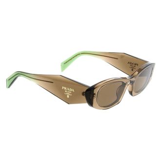 Prada Zonnebril - unisex - Accessoires - Bruin - Maat: ONE Size Leer