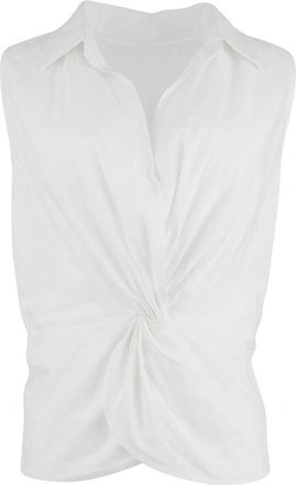 Kut from the Kloth Womens Sara Sleeveless Twist Top In White