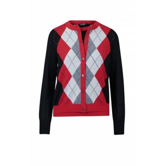 Twinset Cardigan - Dames - Vesten - Rood - M - Wol - Truien & Vesten