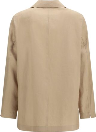 Lardini Womens Single-Breasted Wool And Cotton Jacket 250 Ovis Aries; Blazers & Vests