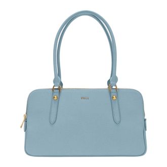 Furla Giulia M Boston Shoulder Bag - female - Furla - Handbags - Blue - ONE SIZE - Bags