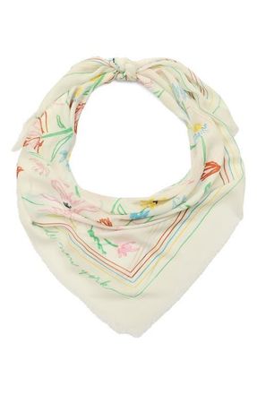 Kate Spade New York large joyful garden square scarf in Multi at Nordstrom