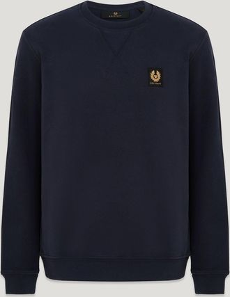 Belstaff Sweatshirt Cotton Fleece Dark Ink Size 2XL