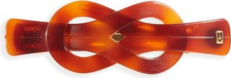 Alexandre de Paris Tortoiseshell Pattern Barrette in Tortoise Brown at Nordstrom