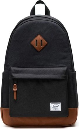 Herschel Heritage rugzak in Taupe Grey/Black/Shell Pink - unisex - Rugzakken - Zwart - ONE Size - Polyester - Tassen