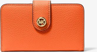 Michael Kors MK Pop Charm Medium Pebbled Leather Wallet