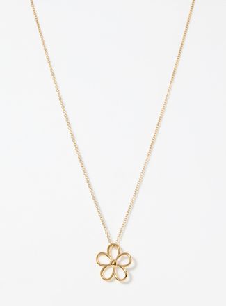 Simons Womens Openwork flower necklace
