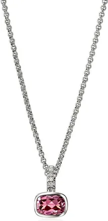 John Hardy Rhodalite & Diamond Pendant Necklace at Nordstrom, Size 18