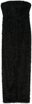 Toteme strapless fil-coupé dress - women - Polyester/Viscose - 30 - Black