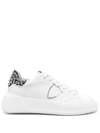 Philippe Model Tres Temple sneakers - women - Leather - 36 - White