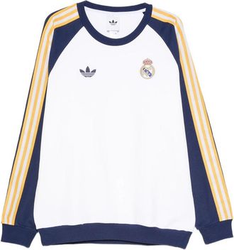 adidas Real OG Raglan-sleeve Stripe-detail Sweatshirt