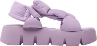 Steve Madden Schoenen, Dames, Paars, 37 EU, Nylon, Bonkers Platte Sandaal
