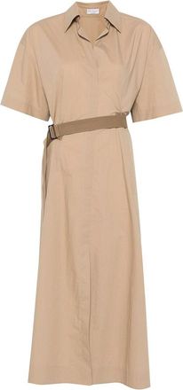 Brunello Cucinelli Poplin Midi Dress