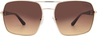 Guess Brown Gradient Navigator Ladies Sunglasses GU00159 33F 63