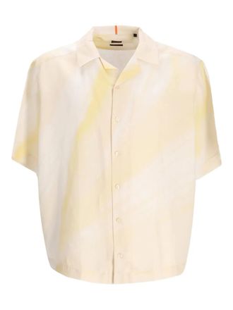 BOSS Camicia con fantasia tie dye - Giallo