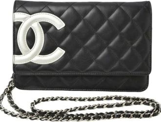 Chanel Pre-owned Leather chanel-bags - Dames - Vintage Schoudertas - Zwart - ONE Size - Vintage