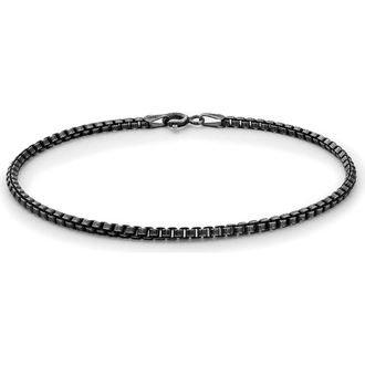 Miansai Venetian Chain Bracelet in Sterling Silver/Oxidized at Nordstrom, Size Large
