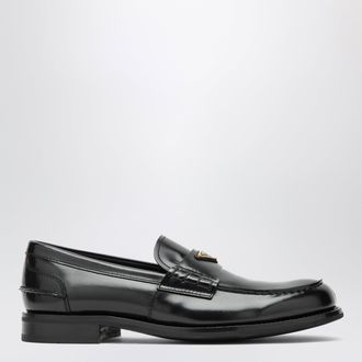 Prada Mocassini in pelle spazzolata neri