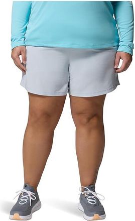 Columbia Plus Size PFG Castbacktm Shorts Womens Shorts Cirrus Grey : 2X 6, Elastane/Polyester