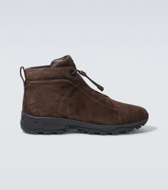 Ermenegildo Zegna Sneakers Triple Stitch in suede