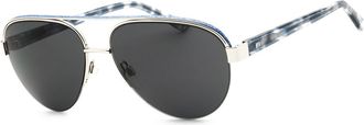 Bebe BB7252 040 Womens Sunglasses Silver Size 57